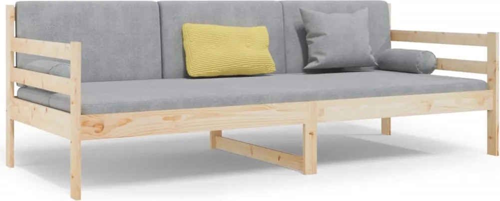 vidaXL tömör fenyőfa kanapéágy matrac nélkül 80 x 200 cm