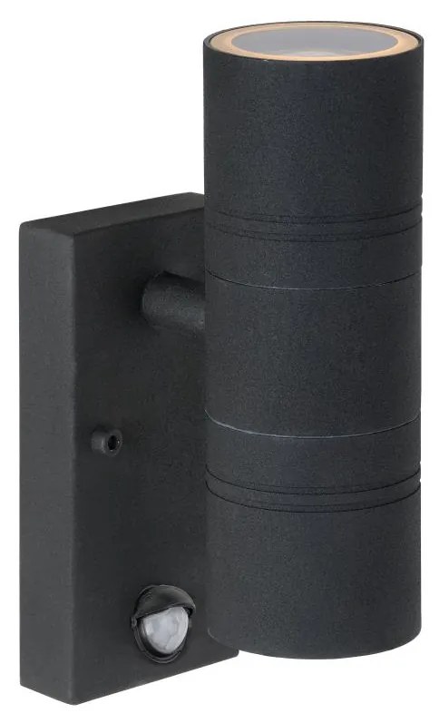 Lucide Lucide14866/10/30-LED Kültéri lámpa érzékelővel ARNE-LED 2xGU10/5W/230V IP44 LC0756