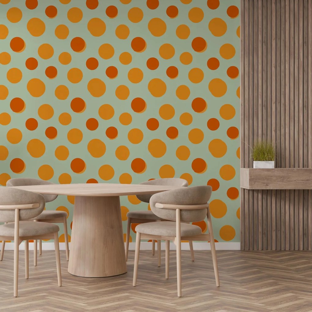 Fotótapéta - Retro pöttyök (147x102 cm)