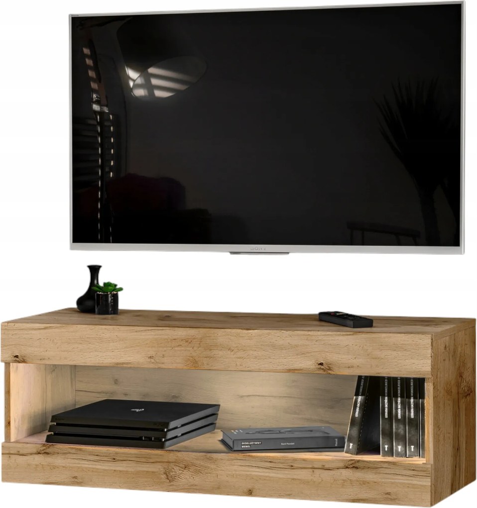 Függő Rtv szekrény Tivoli RTV2 Wotan tölgy/Wotan tölgy