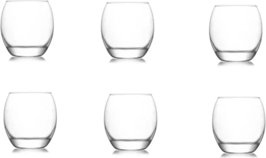 6 részes üveg pohár szett 405 ml