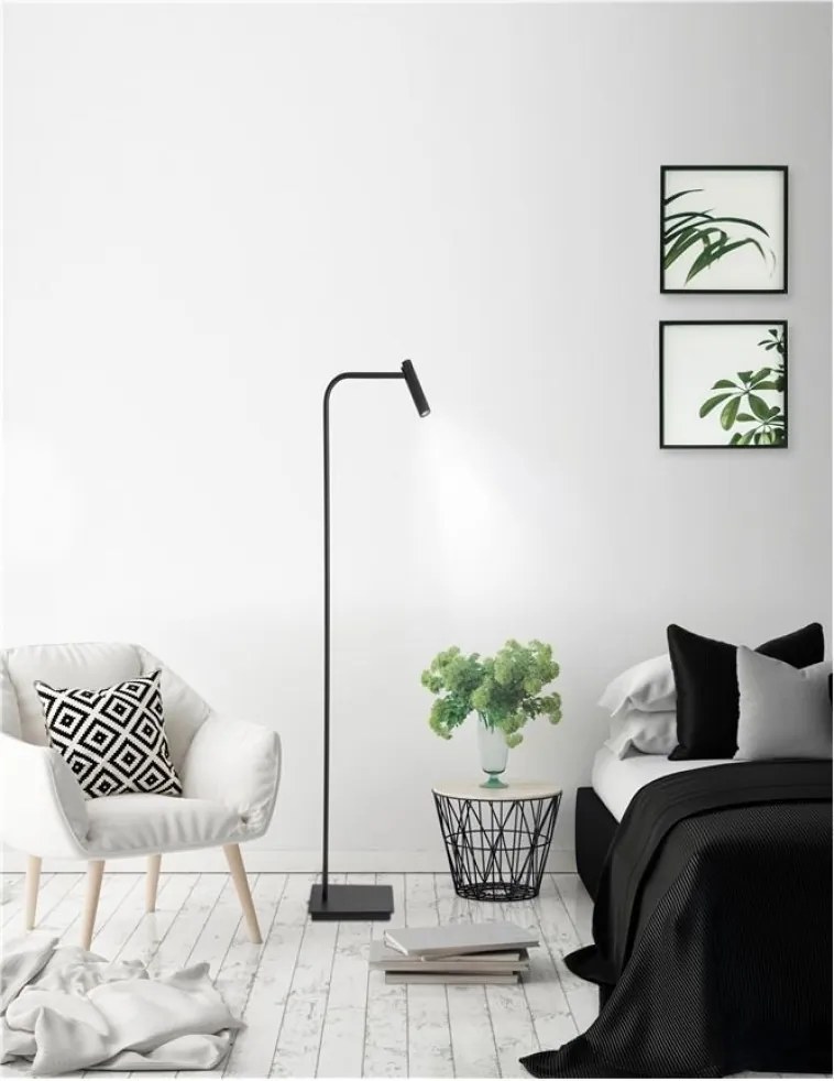 Állólámpa Fekete SICILY NOVA LUCE 7140183