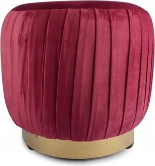 Pufa kárpitozott Bordó átm. 45cm