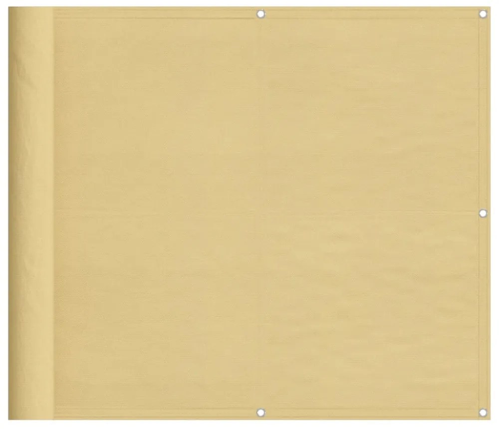 homokszínű 100% oxford poliészter erkélyparaván 90 x 600 cm
