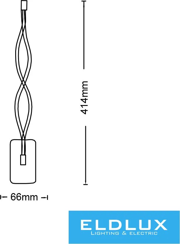 UNIVERSO Fali lámpa LED 9w 720lm 4000k IP20 66×414mm fehér