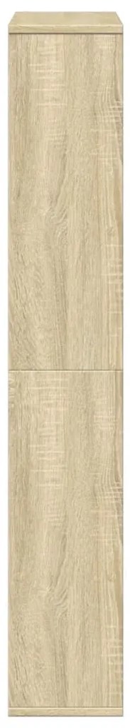 sonoma tölgy színű szerelt fa könyvespolc 72 x 20 x 120 cm