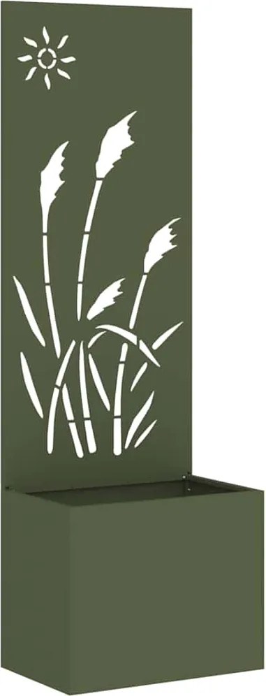 vidaXL Kertvédő vászon Oliva zöld 50 x 140 cm Hidegen hengerelt acél