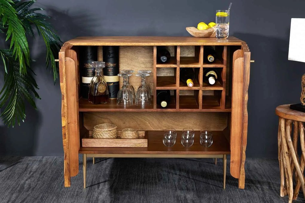 Design bárszekrény Lassie 90 cm Sheesham
