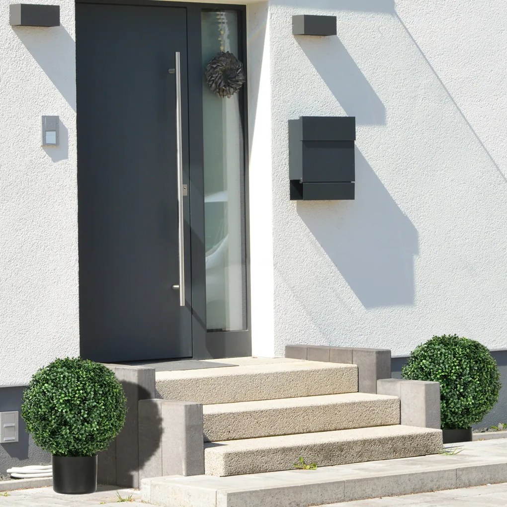 Műnövény szett, 2 db buxus, cserépben 52cm magas