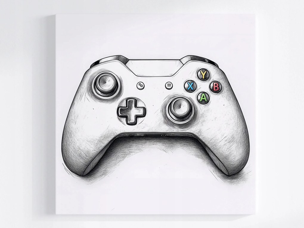 Vászonkép Canvas Grafika Vázlat Pad Kontroller Gaming Játékos 80x80