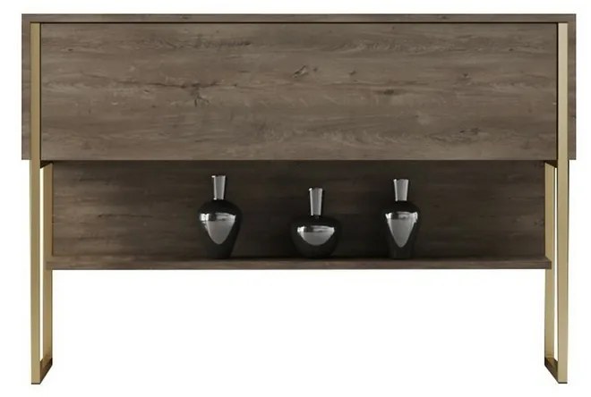 Luxe Walnut and Gold komód