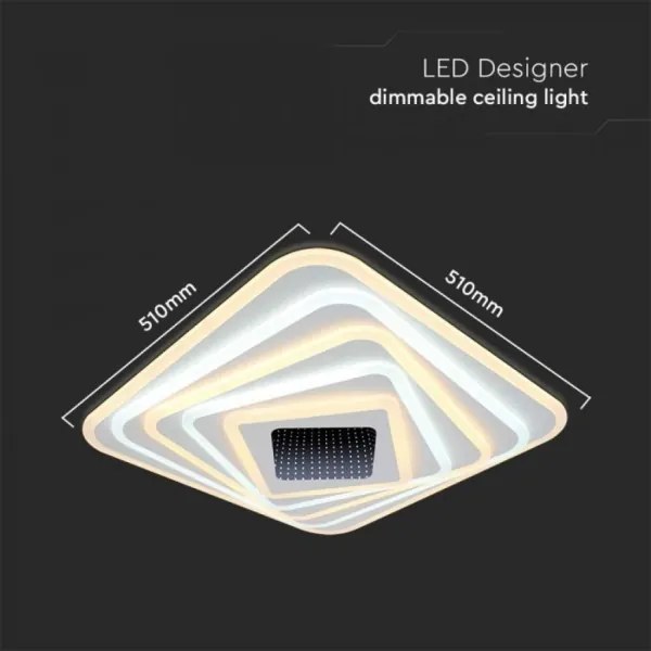 LED Dimmelhető mennyezeti lámpa LED/150W/230V 3000-6500K + távirányító