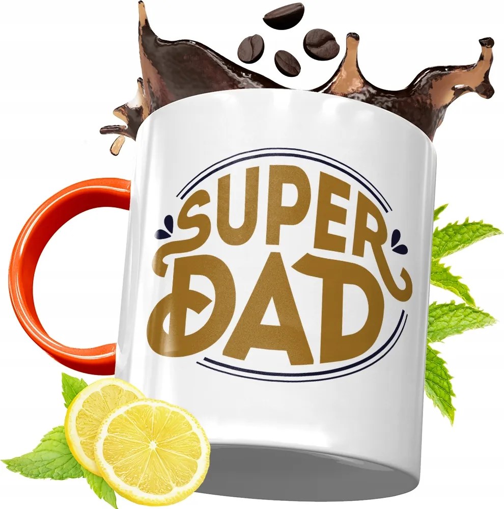 Narancssárga Bögre Apák Napjára Ajándék fényképes nyomtatással