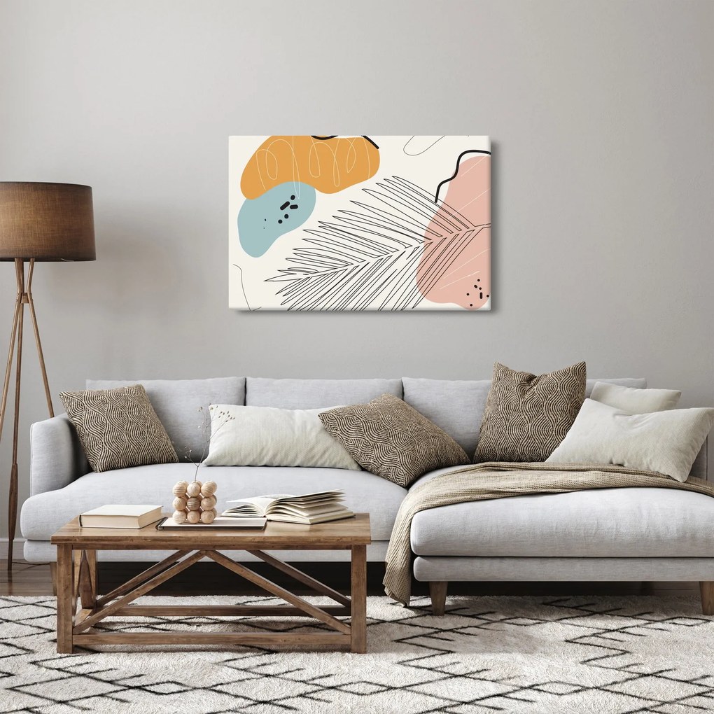 Kép - Levél illusztráció (90x60 cm)