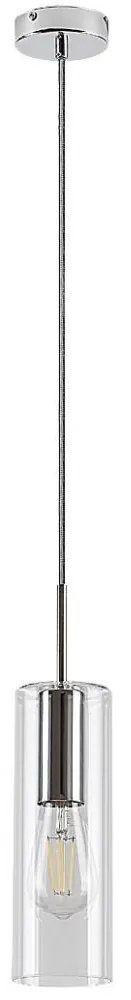 Rabalux 72048 - Csillár zsinóron ESTA 1xE27/40W/230V átlátszó/króm