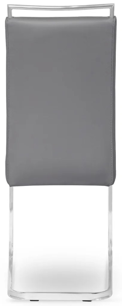 Szánkótalpas Étkezőszék Szürke Eco-bőr Kárpittal. LOCA 2