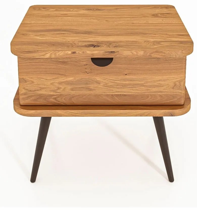 Natúr színű tölgyfa éjjeliszekrény Kula – The Beds