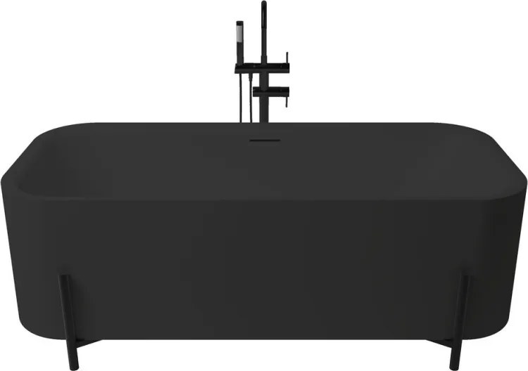 Aura szabadonálló kád_75x170_Negro Mate