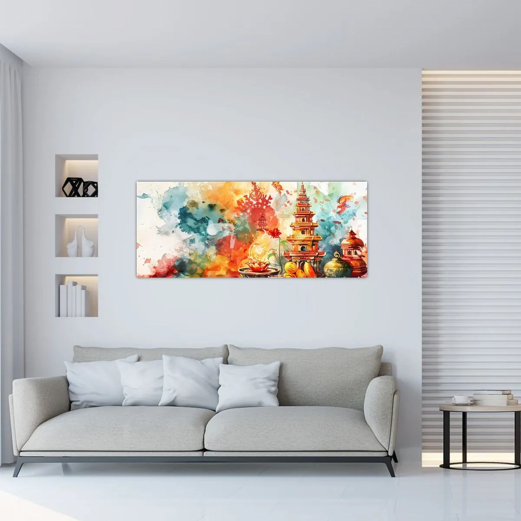 Kép - Akvarell illusztráció (120x50 cm)