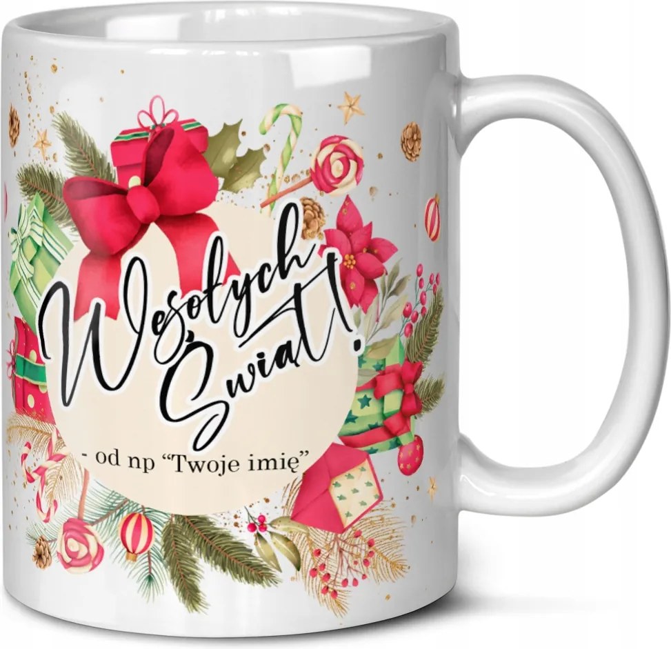 Karácsonyi Bögre Nyomtatott Kávés Bögre Ajándék Mikulás Karácsonyfa