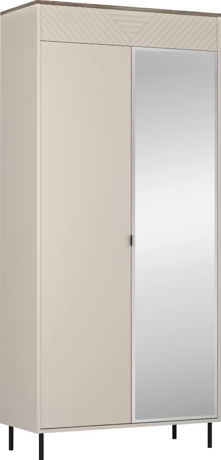 Szekrény, kasmír/castello tölgy, EYCO 2D/40