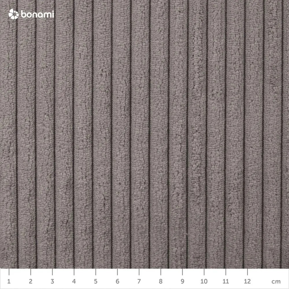 Világosbarna kárpitozott ágyneműtartós franciaágy ágyráccsal 160x200 cm Cube – Meise Möbel