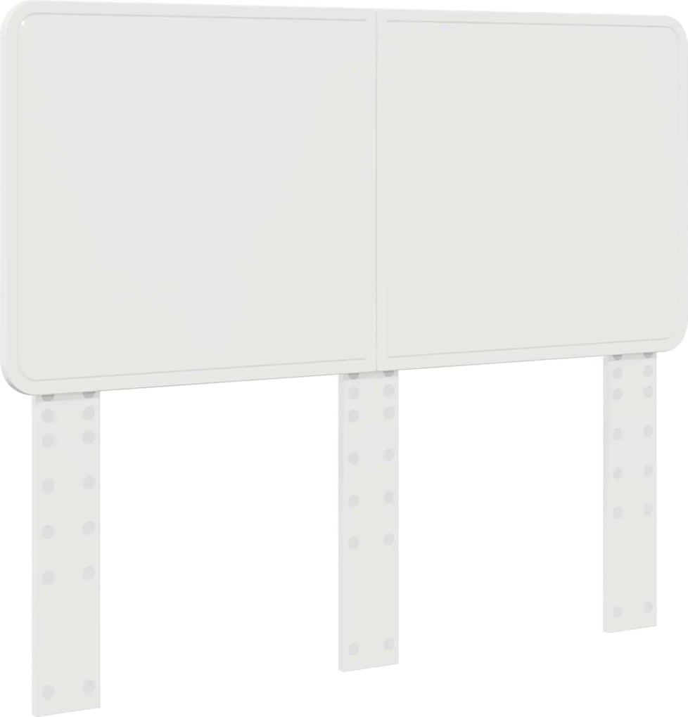 vidaXL Fejtámla Fényes Fehér 120 cm Faanyag