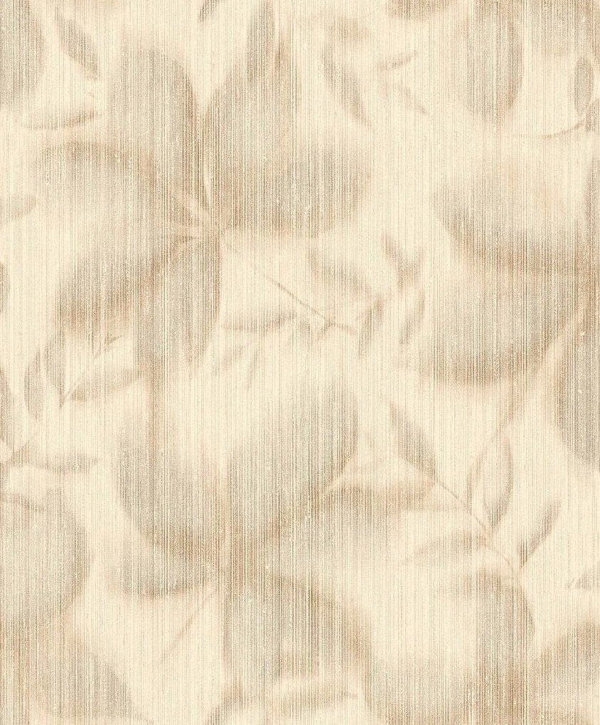 Decoprint Terra Nova Faded Flower barna-bézs leveles texturált vlies tapéta – TN29063