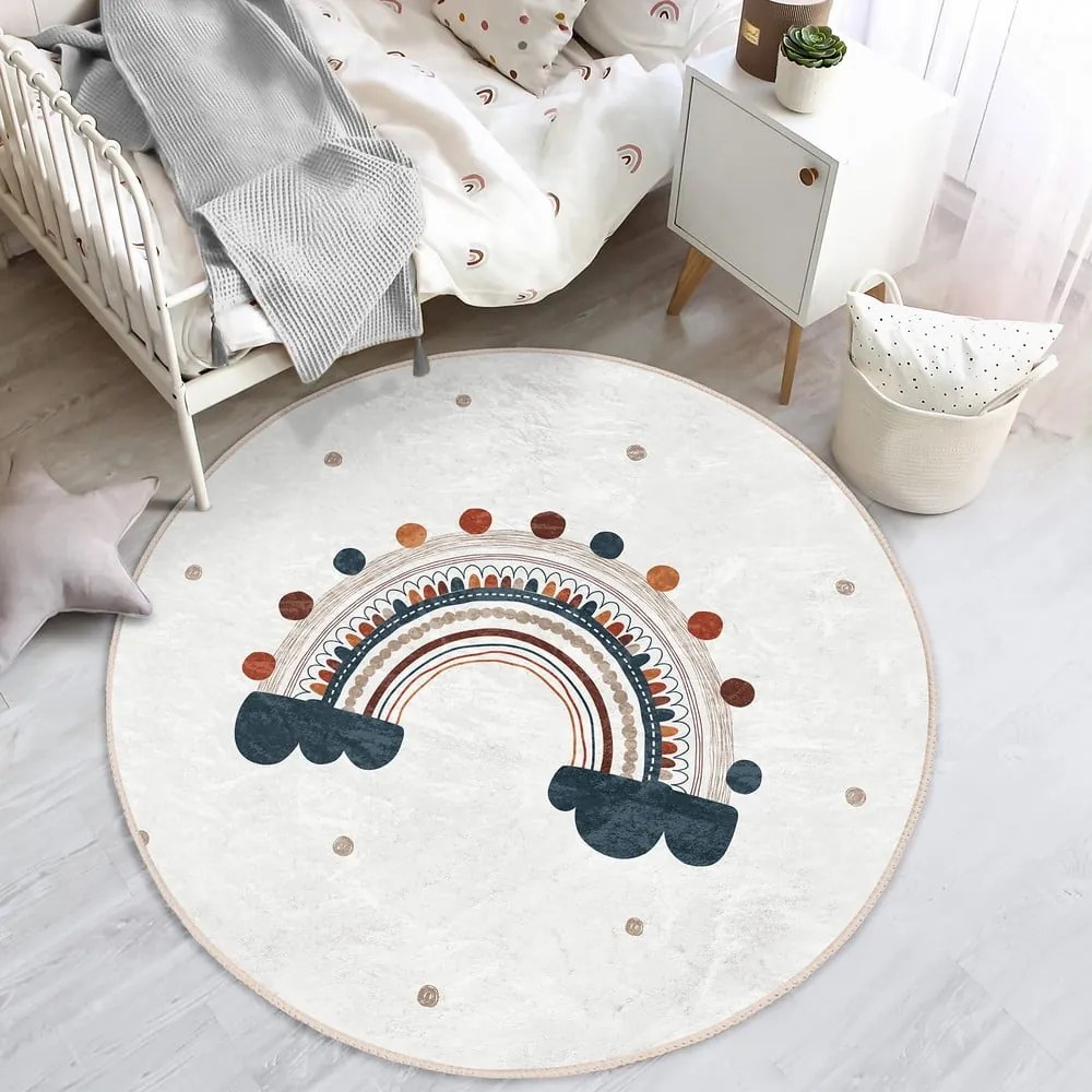 Krémszínű gyerek szőnyeg ø 100 cm Comfort – Mila Home