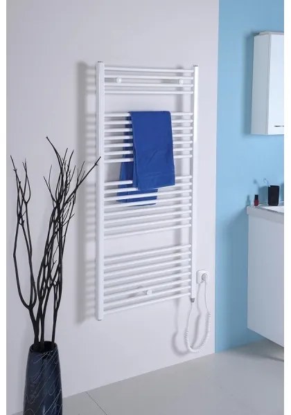 Aqualine - Fürdőszobai elektromos radiátor DIRECT-E 300W/230V 96 cm fehér