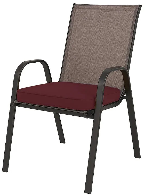Kültéri székre való ülőpárna VIREON 44x45 cm, bordó