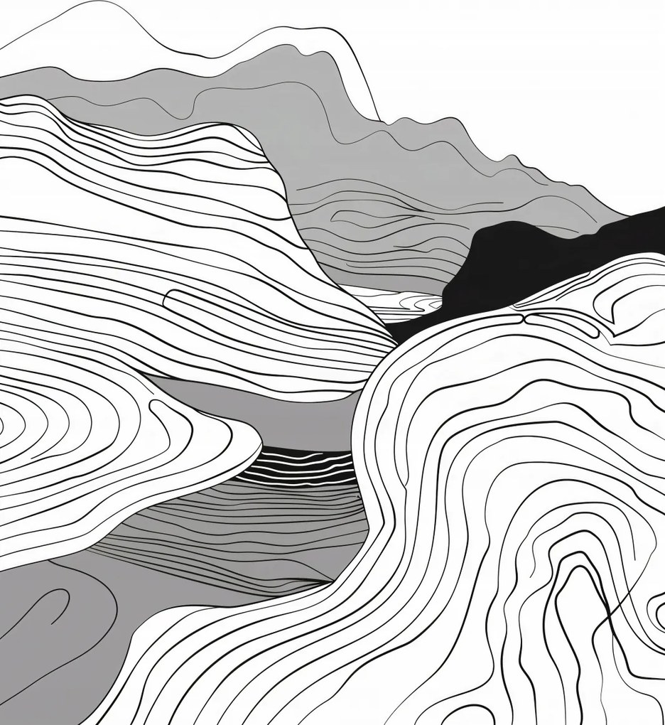 Poszter 20x30cm Geometrikus emelkedők