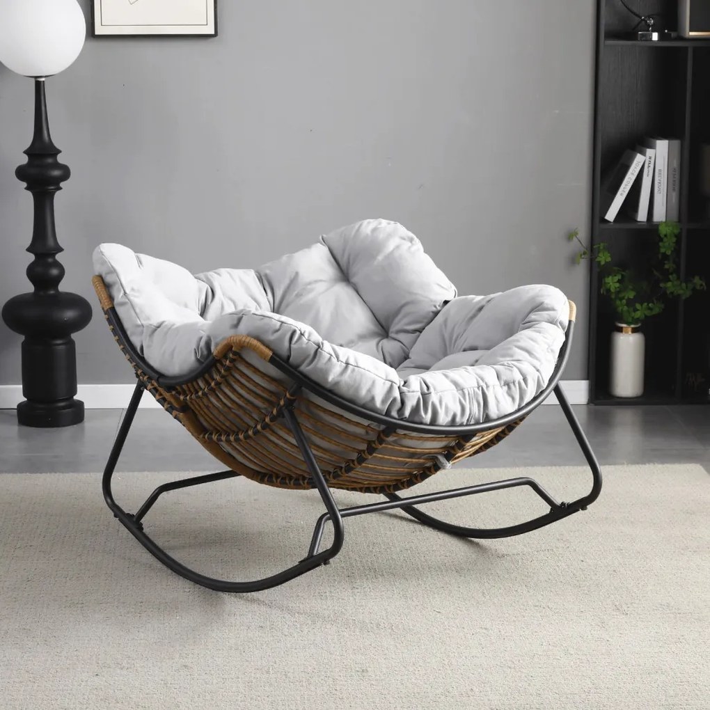 Fotel Bujany ELTON Szary