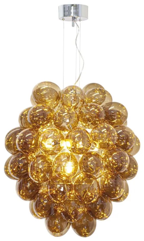 ByRydens 4202230-5512 - Csillár zsinóron DELUXE 4xE14/5W/230V füstös/barna