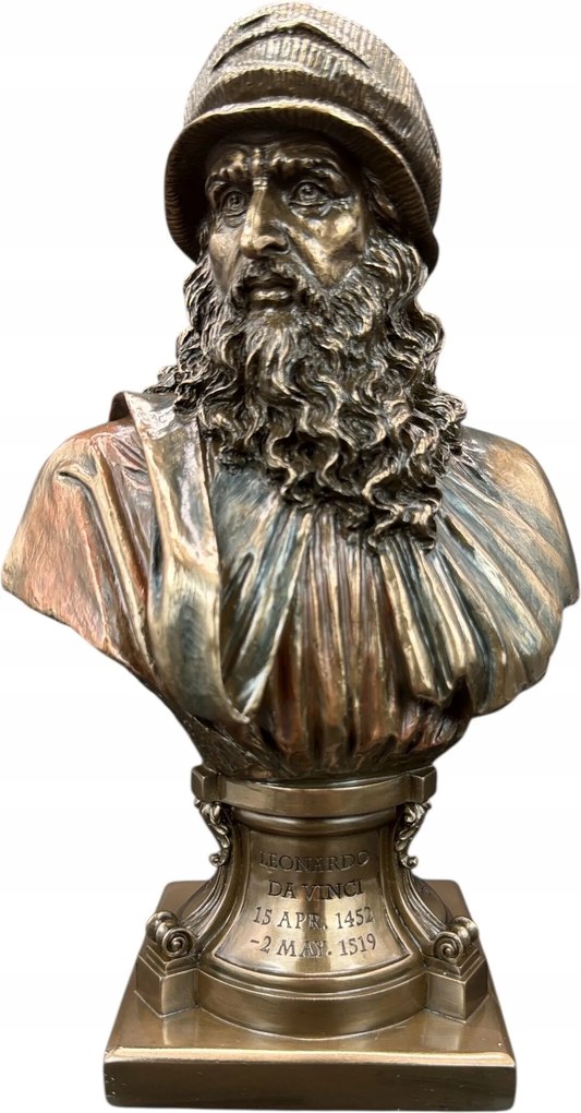 Szobor Leonardo Da Vinci olasz festő mellszobra Veronese (WU75536V4)