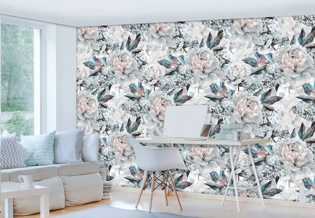 Fotótapéta - Pasztell pünkösdi rózsa (152,5x104 cm)