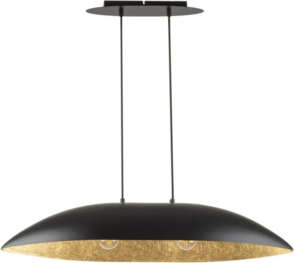 SIGMA LIGHTING 40633 GONDOLA Modern Függesztett Lámpa Fekete, Arany E27 IP20