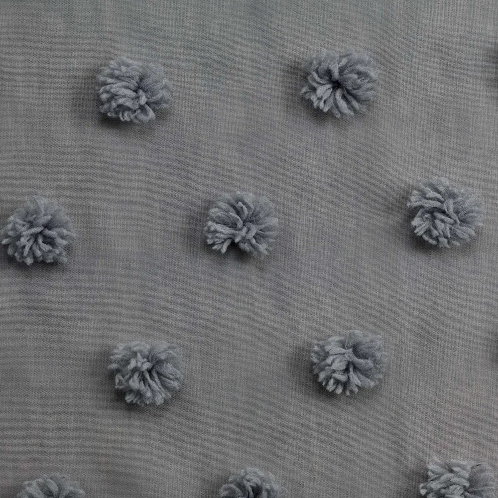 Antracitszürke átlátszó függöny 140x240 cm Melusine – douceur d'intérieur