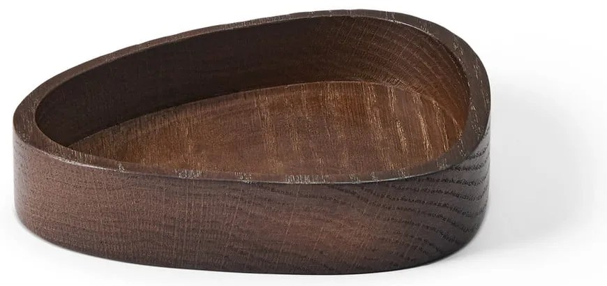Barna dekoratív fa tárolódoboz 14x12,5x3 cm Curve S – LIND DNA