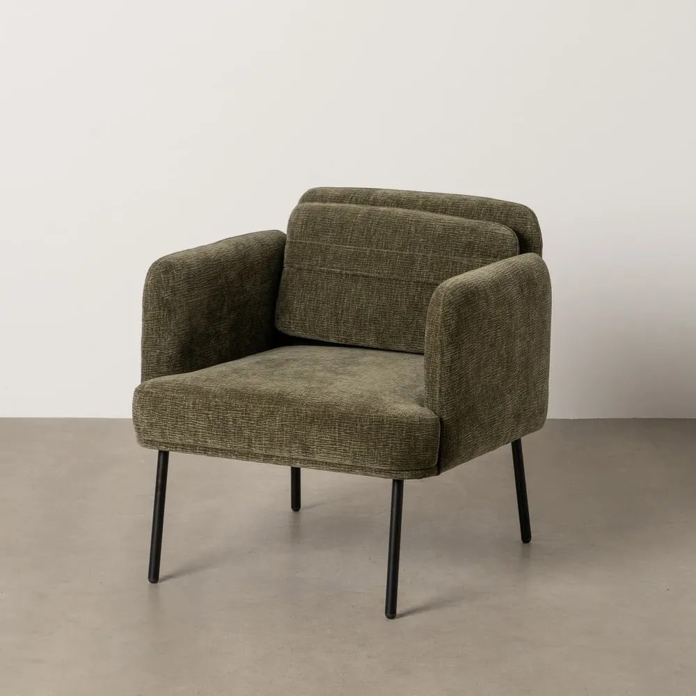 Zöld zsenília fotel Bind – Ixia