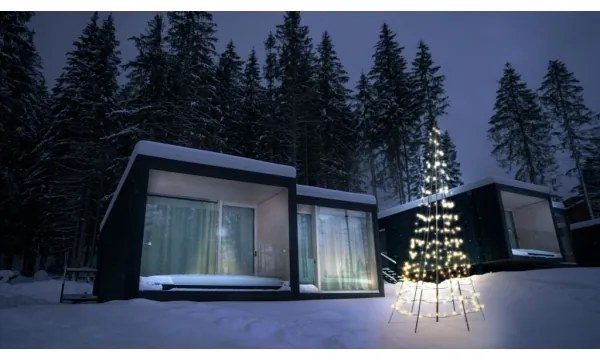 Twinkly TWP300SPP-BEU RGBW LED kültéri karácsonyfa 300 LED, 2m, IP44, Wi-Fi