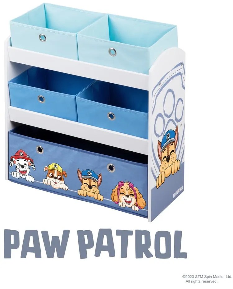 Játéktároló doboz 63.5x29.5x67 cm Paw Patrol – Roba