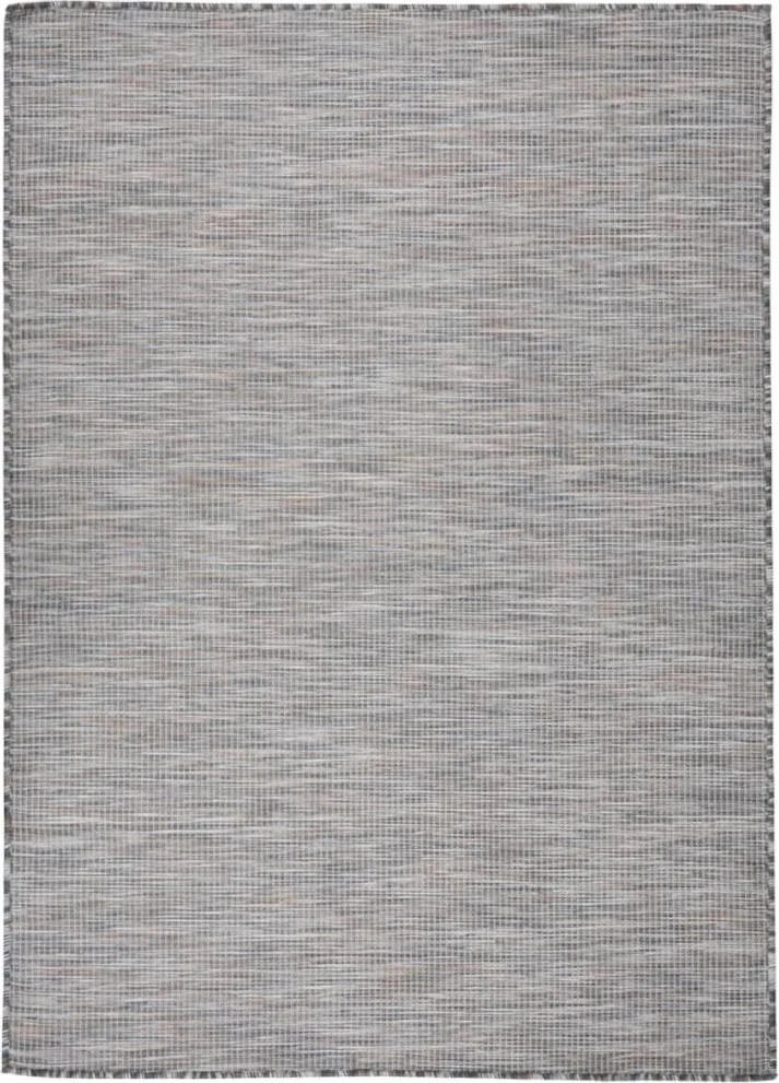 vidaXL barna-kék lapos szövésű kültéri szőnyeg 200 x 280 cm