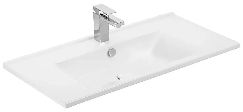 VivaStyle KARINA 85 lábon álló fürdőszobabútor 3 fiókos Sanovit ATRIA 9085 mosdóval 85 x 45,5 cm