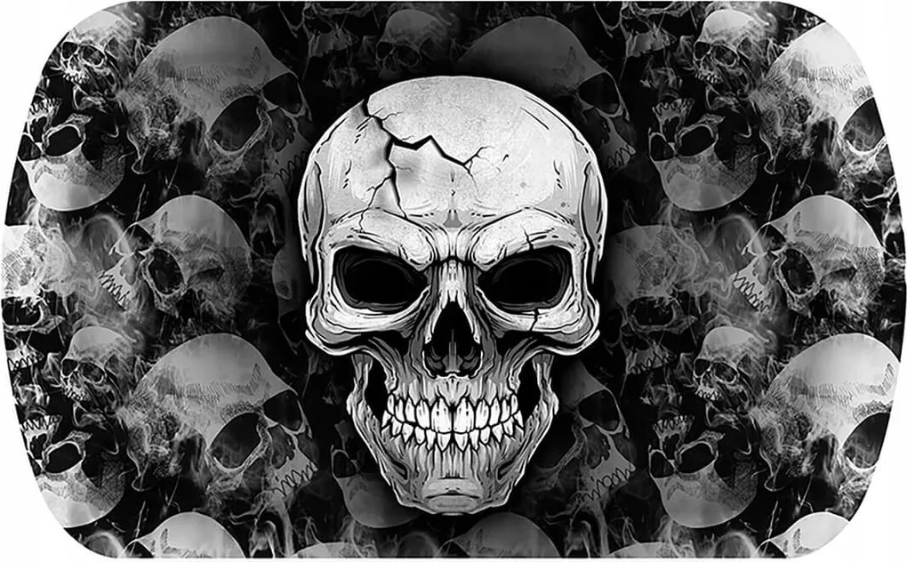 Tálca 39x24 cm Halloween Koponya