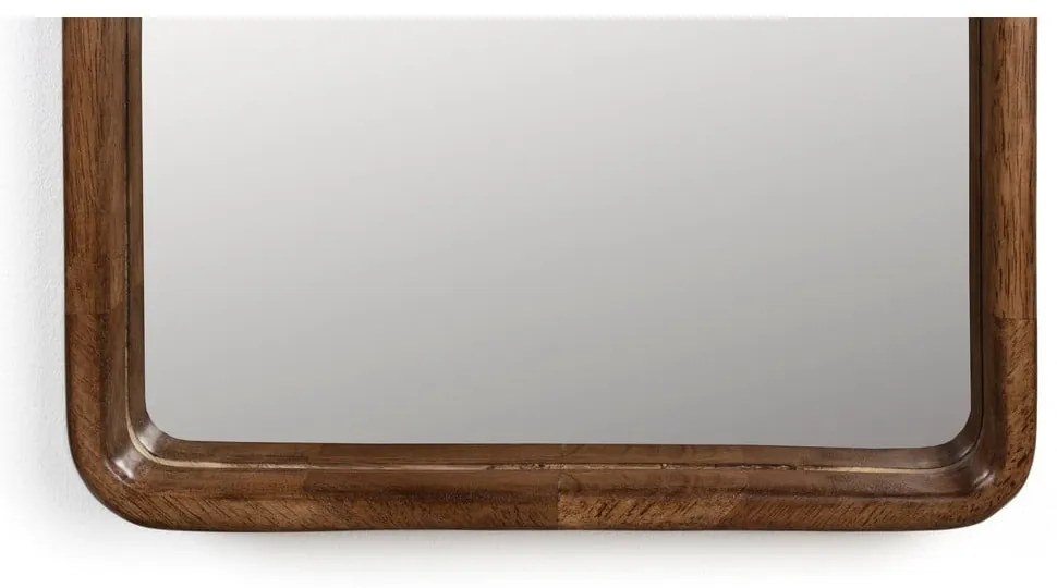 Fali tükör tömörfa kerettel 34x120 cm Nyko – White Label