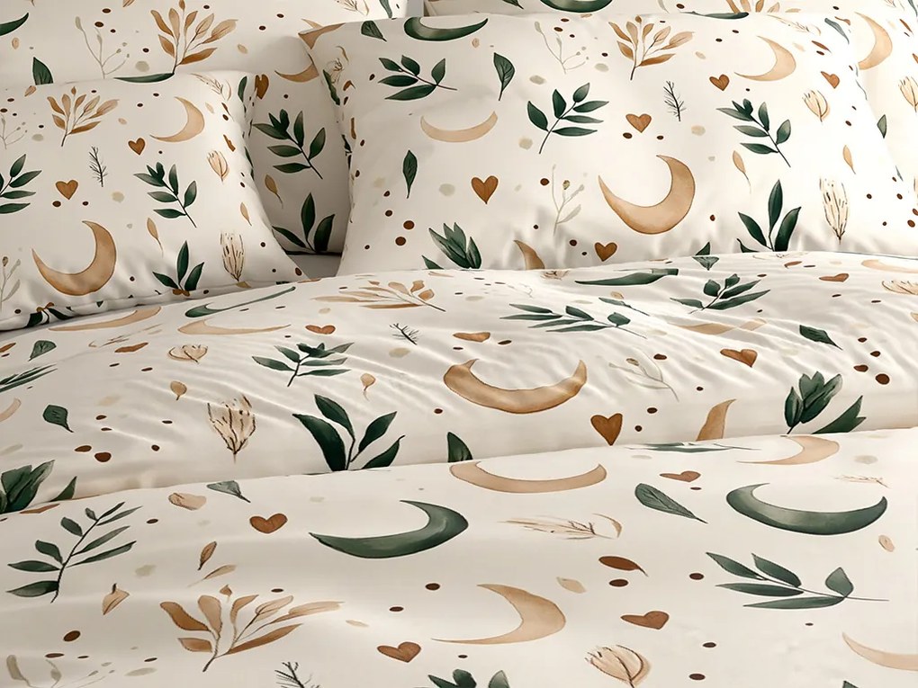 Mikroszálas ágyneműhuzat BOHO MOON krém színű Ágyneműhuzat mérete: 70 x 90 cm | 140 x 200 cm