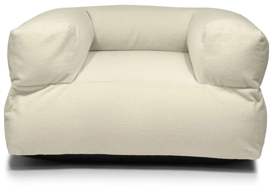 Krémszínű buklé babzsákfotel MooG – SLOWDOWN