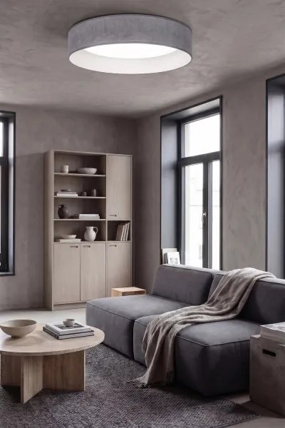 Brilagi - LED fényerőszabályozható lámpatest VELVET SM. VARI 24W/230V 3000-6500K átm. 45 cm szürke + távirányító
