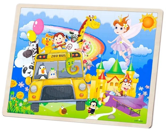 Fa puzzle - Varázslatos táj 60 db